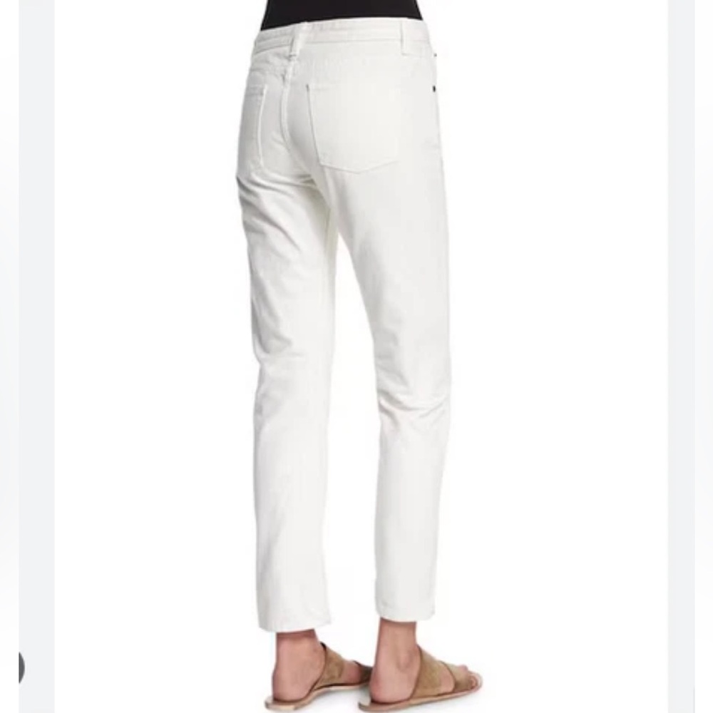 $550 The Row Ashland White Mid-Rise Straight Denim Jeans 0 NWT - Picture 3 of 15